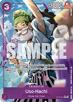 Uso-Hachi (ST18-001) (V.3) - The Best Vol.2 (Alternate Art) [PRB02-ST18-001]