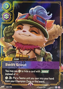 Teemo, Swift Scout (V.1 - Rare) - Origins: Promos (Rare) [OGNX-263]