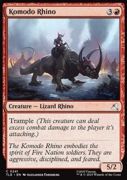 Komodo Rhino (V.1) - Avatar: The Last Airbender: Eternal (Common) [TLE-241]