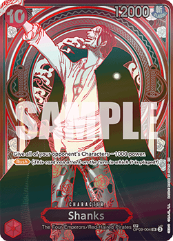 Shanks (OP09-004) (V.2) - Carrying on his Will (Special Rare) [OP13-OP09-004]