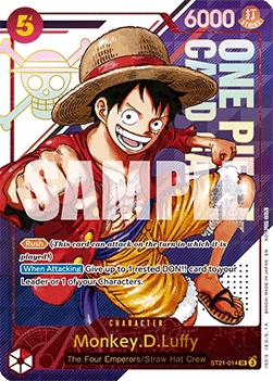 Monkey.D.Luffy (ST21-014) (V.1) - Unnumbered Promos (Super Rare) [UP-ST21-014]