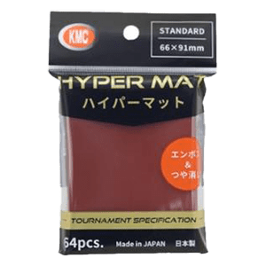 64 KMC Hyper mat Sleeves (Red)