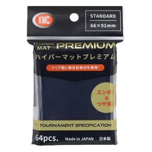 64 KMC Hyper mat Premium Sleeves (Black)