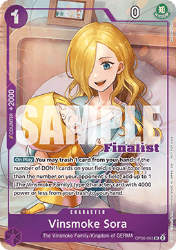 Vinsmoke Sora (OP06-063) (V.2) - Special Tournament Promos (Uncommon) [STP-063]