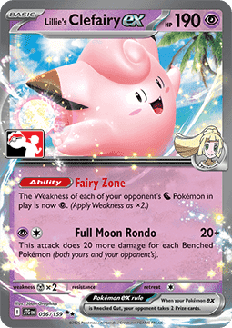 Lillie's Clefairy ex - Play! Pokémon Prize Pack Series Eight (Prize Pack Series) [PPS8-JTG 056]
