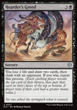 Hoarder's Greed - Commander: Lorwyn Eclipsed (Uncommon) [ECC-47]