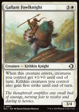 Gallant Fowlknight - Lorwyn Eclipsed (Common) [ECL-17]
