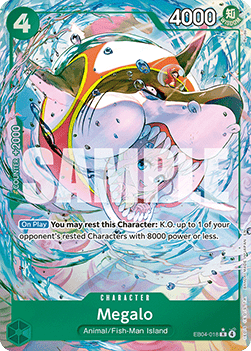 Megalo (EB04-018) (V.2) - The Azure Sea's Seven (Alternate Art) [OP14-EB04-018]