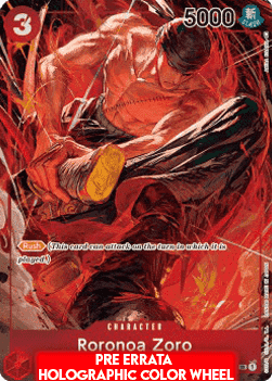 Roronoa Zoro (OP01-025) - Romance Dawn (Pre-Errata) (Alternate Art) [OP01E-025]