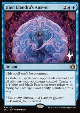 Glen Elendra's Answer - Lorwyn Eclipsed: Promos (Mythic) [PECL-52]
