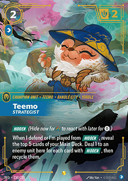 Teemo, Strategist (V.1 - Showcase) - Spiritforged (Showcase) [SFD-230]