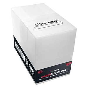 100 Ultra Pro Card Preservers in Clear Deckbox