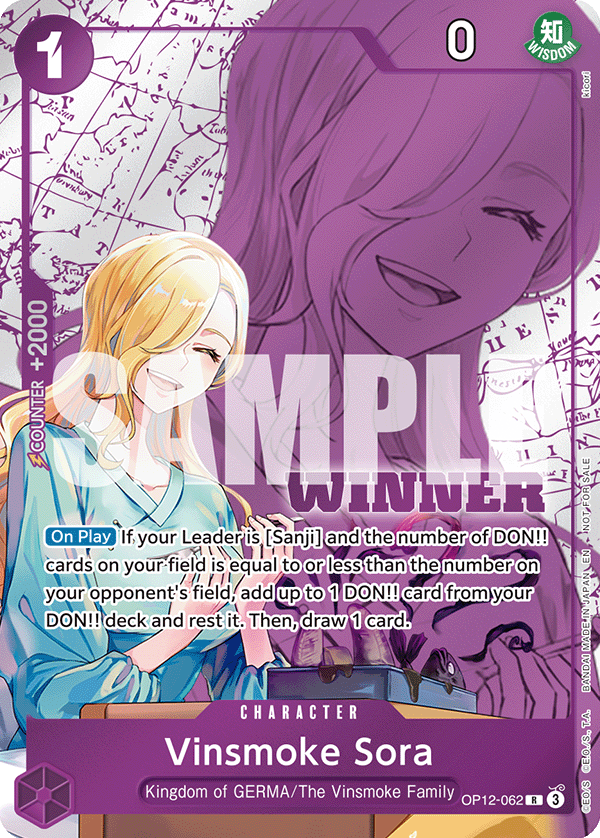 Vinsmoke Sora (OP12-062) (V.2) - Unnumbered Promos (Rare) [UP-OP12-062]