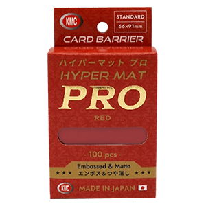 100 KMC Hyper mat PRO Sleeves (Red)