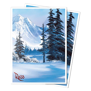 100 Ultra Pro "Bob Ross Winter Paradise" APEX Deck Protector Sleeves