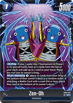 Zen-Oh (FB09-031)  (V.1 - Super Rare) - Dual Evolution [Fusion World] (Super Rare) [FB09-031]