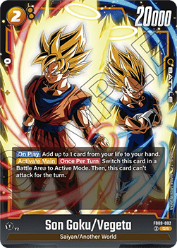 Son Goku/Vegeta (FB09-082)  (V.1 - Super Rare) - Dual Evolution [Fusion World] (Super Rare) [FB09-082]