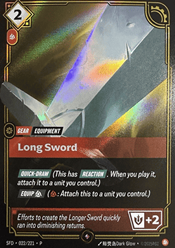 Long Sword - Spiritforged: Promos (Rare) [SFDX-022]