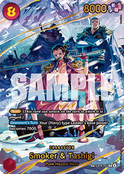 Smoker & Tashigi (EB04-003) (V.2) - Adventure on Kami’s Island (Special Rare) [OP15-EB04-003]