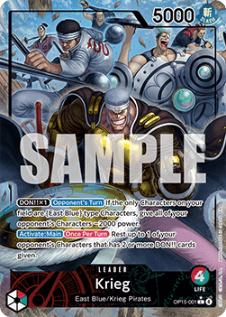 Krieg (OP15-001) (V.2) - Adventure on Kami’s Island (Alternate Art) [OP15-001]