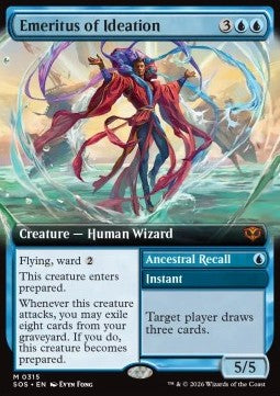 Emeritus of Ideation // Ancestral Recall (V.2) - Secrets of Strixhaven: Extras (Mythic) [XSOS-315]