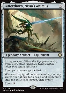Bitterthorn, Nissa's Animus - Commander: Secrets of Strixhaven (Rare) [SOC-343]
