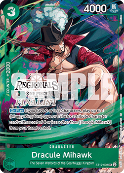 Dracule Mihawk (ST12-003) (V.4) - Unnumbered Promos (Super Rare) [UP-ST12-003]