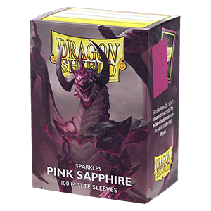 100 Dragon Shield Sparkles Sleeves - Matte Pink Sapphire