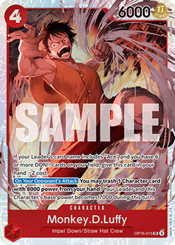 Monkey.D.Luffy (OP16-015) (V.1) - The Time of Battle (Super Rare) [OP16-015]