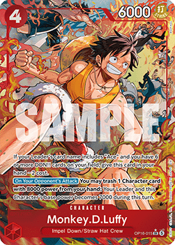 Monkey.D.Luffy (OP16-015) (V.2) - The Time of Battle (Alternate Art) [OP16-015]