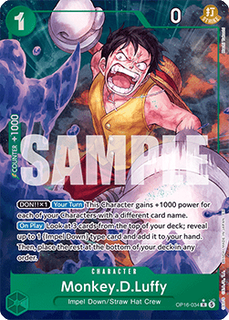 Monkey.D.Luffy (OP16-034) (V.2) - The Time of Battle (Alternate Art) [OP16-034]