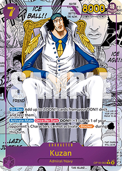 Kuzan (OP16-063) (V.3) - The Time of Battle (Manga Rare) [OP16-063]