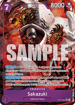 Sakazuki (OP16-065) (V.2) - The Time of Battle (Alternate Art) [OP16-065]