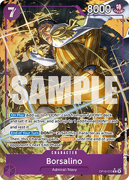 Borsalino (OP16-073) (V.2) - The Time of Battle (Alternate Art) [OP16-073]