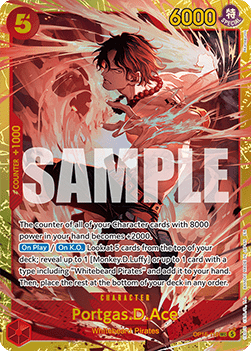 Portgas.D.Ace (OP16-118) (V.1) - The Time of Battle (Secret Rare) [OP16-118]