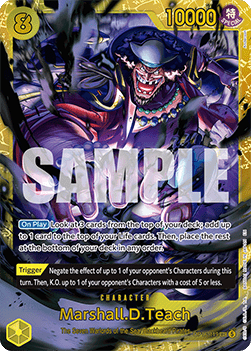 Marshall.D.Teach (OP16-119) (V.1) - The Time of Battle (Secret Rare) [OP16-119]