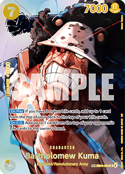 Bartholomew Kuma (EB04-054) - The Time of Battle (Special Rare) [OP16-EB04-054]