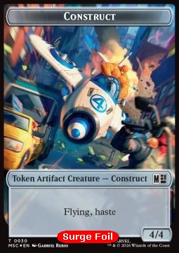 Construct Token (A 4/4 Flying, haste) // Treasure Token (V.2)