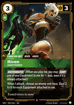 Riven, Shattered (V.1 - Rare)