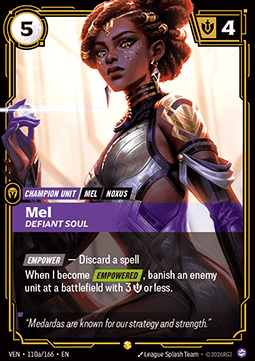 Mel, Defiant Soul (V.2 - Showcase)