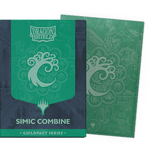 100 Dragon Shield Sleeves - Matte Dual Guildpact Series: Simic Combine