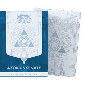 100 Dragon Shield Sleeves - Matte Dual Guildpact Series: Azorius Senate
