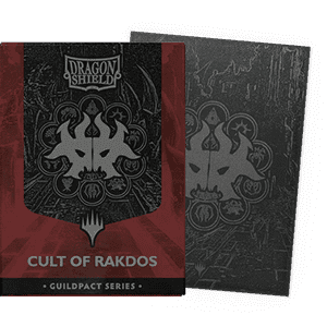 100 Dragon Shield Sleeves - Matte Dual Guildpact Series: Cult of Rakdos