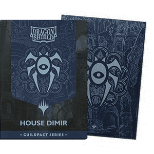 100 Dragon Shield Sleeves - Matte Dual Guildpact Series: House Dimir