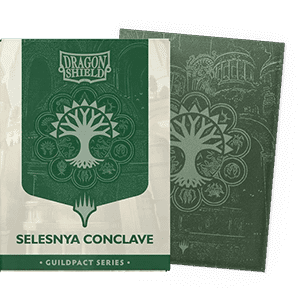 100 Dragon Shield Sleeves - Matte Dual Guildpact Series: Selesnya Conclave