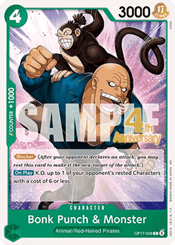 Bonk Punch & Monster (OP17-028)